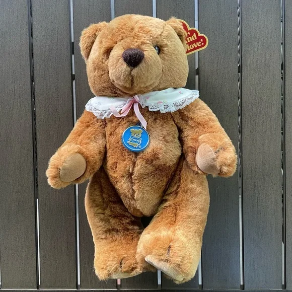 VINTAGE 1985 DAKIN MAMA TEDDY BEAR WITH MOVABLE HEAD, ARMS, AND LEGS!! - Picture 2 of 10